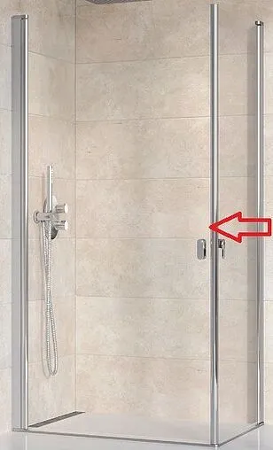 Душевая дверь 800мм прозрачное стекло Ravak Chrome CRV1-80 1QV40C01Z1