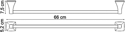 Полотенцедержатель Wasserkraft Wern хром 2530
