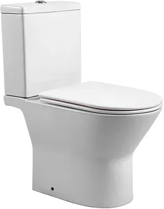 Унитаз-компакт безободковый Aquatek Леон белый AQ2785-00, 4