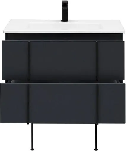 Тумба-умывальник подвесная Allen Brau Reality 80 антрацит 1.32005.AM+