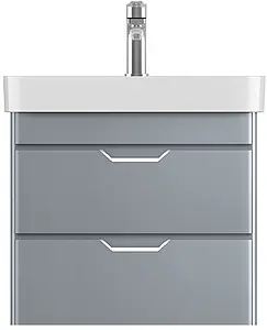 Тумба-умывальник подвесная ISVEA Fonte 57 серый 21SQS104058I+10SQ50057SV, 5