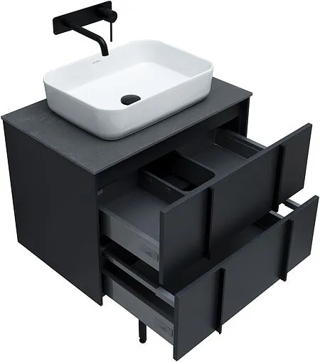 Тумба под умывальник подвесной Allen Brau Reality 70 антрацит 1.32004.AM