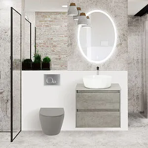 Унитаз подвесной безободковый BelBagno Colorato серый матовый BB062CHR-GR Унитаз подвесной безободковый BelBagno Colorato серый матовый BB062CHR-GR, 4