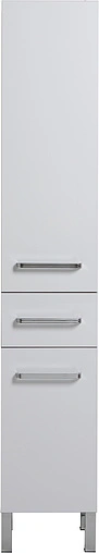 Шкаф-пенал напольный с бельевой корзиной Aquanet Сиена 35 R белый глянец 00189248