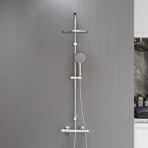 Душевая система с термостатом для ванны Dorff Futura хром D0710500