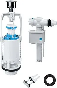 Комплект арматуры для бачка однорежимный ½&quot; пластик боковой IDDIS Optima Home тип А F012400-0005, 1