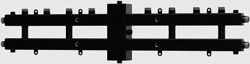 Каскадный коллектор 3 контура с гидрострелкой + 3 коллекторных контура 1&quot;н x 1&quot;н Север-BKM2+1 1925080