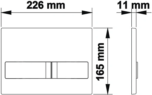 Клавиша смыва для унитаза BERGES Novum L1 040011 белый глянцевый Клавиша смыва для унитаза BERGES Novum L1 040011 белый глянцевый