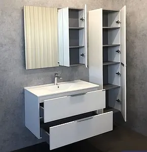 Шкаф-пенал подвесной Comforty Бруклин 40 сосна белая 00004148006CF, 4