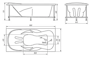 Ванна акриловая BellRado Симфония 180x85 BR7011032-00, 4