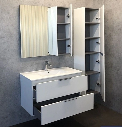 Шкаф-пенал подвесной Comforty Бруклин 40 сосна белая 00004148006CF