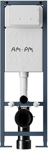 Инсталляция для подвесного унитаза Set 4 в 1 Am.Pm ErgoFit I012711.0351 с кнопкой хром глянцевый