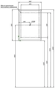 Шкаф-зеркало Aquanet Оптима 60 белый 00311860, 3