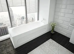 Ванна акриловая Aquatek Оберон 160х70 R с фронтальной панелью, с каркасом (разборный) OBR160-0000041, 4