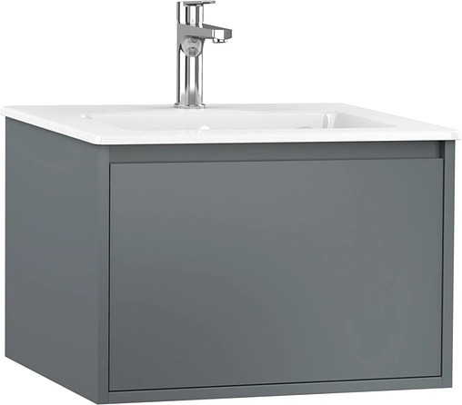Тумба-умывальник подвесная ISVEA Pro 60 серый 21MGS070061I+10SL50061SV
