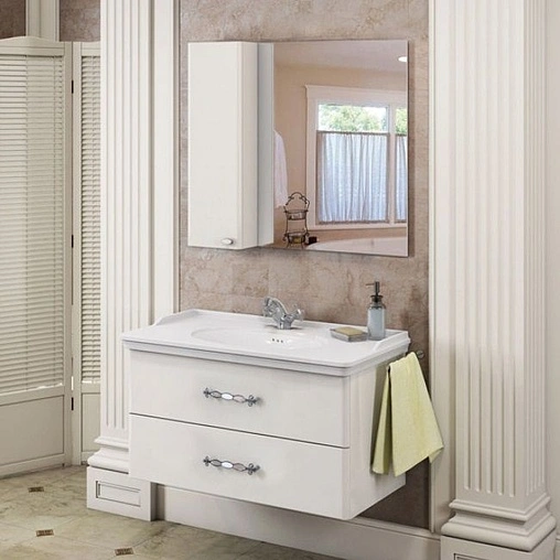 Тумба-умывальник подвесная Comforty Неаполь 100 белый 00004139025CF