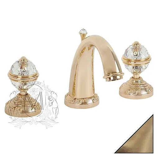 Смеситель для раковины Migliore Cristalia Swarovski бронза ML.CRS-3712.Br