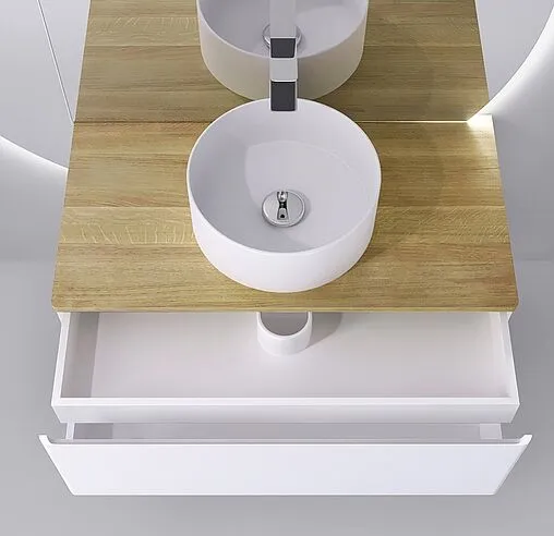 Тумба-умывальник подвесная Jorno Solis new 100 белый SolN.01.100/P/W/JR+