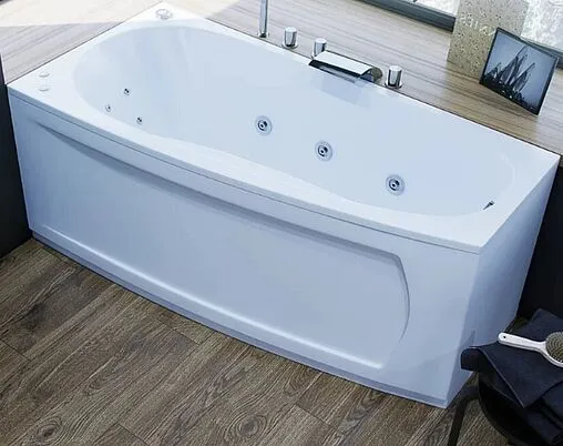 Ванна акриловая Aquatek Пандора 160х75 L с фронтальной панелью, с каркасом (вклеенный) PAN160-0000065