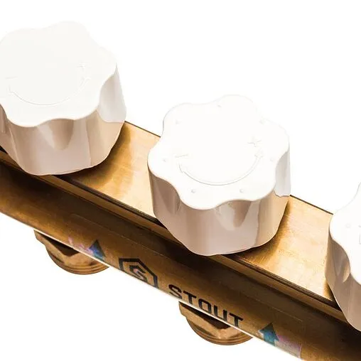 Группа коллекторная без расходомеров 9 отводов 1&quot;в/в x ¾&quot;ек Stout SMB 0468 000009