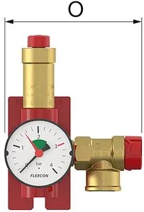 Группа безопасности расширительного бака ¾&quot; 3 бар Flamco Flexconsole R Plus 27990, 3