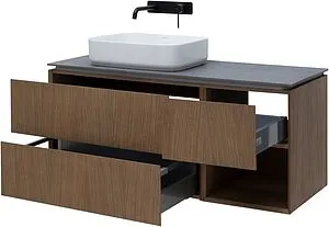 Тумба под умывальник подвесная Allen Brau Infinity 120 L дуб 1.21005.NO, 4