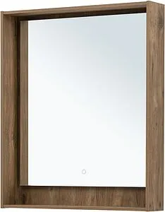 Зеркало с подсветкой Aquanet Милан 80 дуб рустикальный 00336400, 3