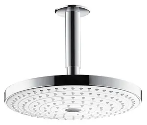 Лейка верхнего душа с потолочным креплением Hansgrohe Raindance Select S 240 2jet белый/хром 26467400, 1