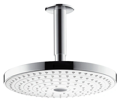 Лейка верхнего душа с потолочным креплением Hansgrohe Raindance Select S 240 2jet белый/хром 26467400