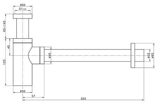 Сифон бутылочный для раковины Villeroy&amp;Boch Universal хром TVC00000400061