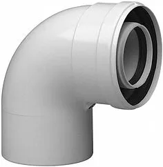 Колено для дымохода Ø 60/100мм ∠ 90° (Al) De Dietrich DY 655 84887655