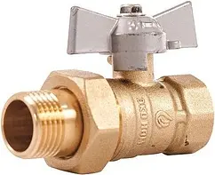 Кран шаровый с американкой ½&quot;в x ½&quot;н ЭКО НОМ КШЛ16-FMA-½-Б