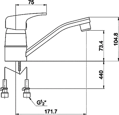 Смеситель для раковины Timo Standard хром 1931F