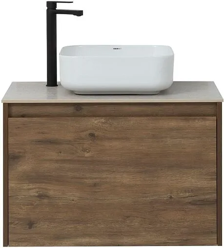 Тумба под умывальник подвесная Aquanet Nova Lite 75 дуб рустикальный 00249514
