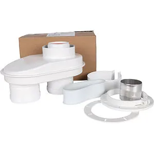 Адаптер разделительный Ø 60/100 x 80/80мм (алюм.) Rommer RCA-8080-250002, 3