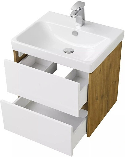 Тумба-умывальник Aquaton Сканди 70 белый/дуб рустикальный 1A2518K0SDZ90
