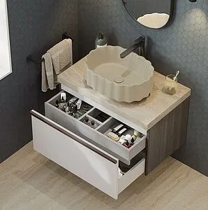 Тумба-умывальник подвесная Kerama Marazzi Modula 80 арабика MO.80.1+1\AR+ Тумба-умывальник подвесная Kerama Marazzi Modula 80 арабика MO.80.1+1\AR+, 3