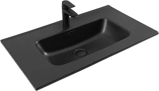 Раковина Aquanet Flat 80 черный матовый 00329255
