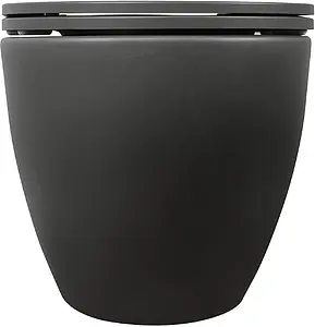 Унитаз подвесной безободковый ISVEA Infinity антрацит 10NF02001SV-2C Унитаз подвесной безободковый ISVEA Infinity антрацит 10NF02001SV-2C, 5