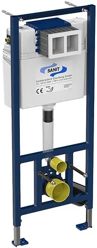 Комплект 5 в 1 Sanit М 603 90.506.00..0000+PLMR.wc.02+PLMR.seat.02/WHT с кнопкой 16.603.01 белый глянцевый