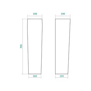 Пьедестал Santek Нео белый 1WH302182 Пьедестал Santek Нео белый 1WH302182, 2