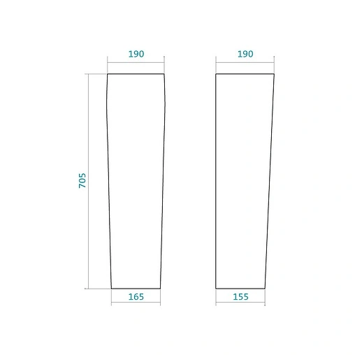 Пьедестал Santek Нео белый 1WH302182 Пьедестал Santek Нео белый 1WH302182