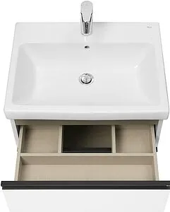 Тумба-умывальник подвесная Roca Domi 60 белый/чёрный матовый A857458806+ Тумба-умывальник подвесная Roca Domi 60 белый/чёрный матовый A857458806+, 5