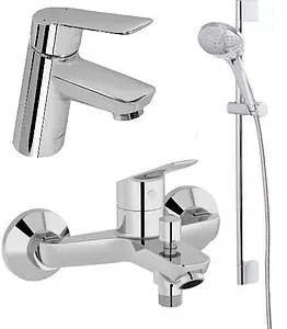 Комплект для ванны 3 в 1 Jacob Delafon Lucien хром E20850RU-CP Комплект для ванны 3 в 1 Jacob Delafon Lucien хром E20850RU-CP, 1