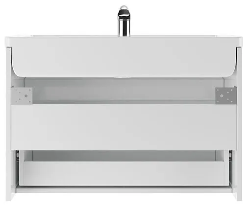 Тумба-умывальник подвесной Айсберг Классик 80 белый DA3011T+1WH302251