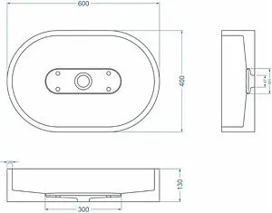 Раковина Uperwood UPD London черный матовый 291020320 Раковина Uperwood UPD London черный матовый 291020320, 2