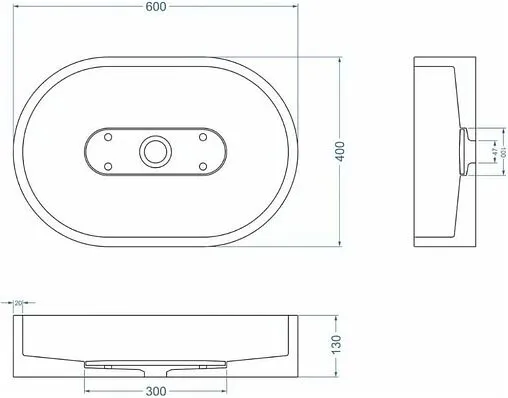 Раковина Uperwood UPD London черный матовый 291020320