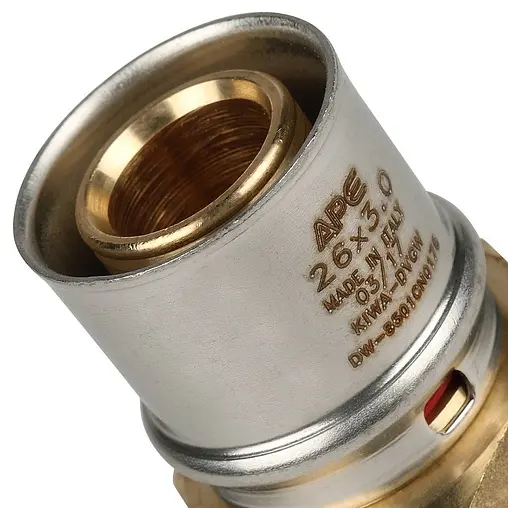 Муфта пресс переходная 26мм x 1"н APE AP101 1x26