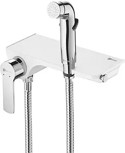 Гигиенический душ со смесителем Lemark Solo хром/белый LM7168CW, 1