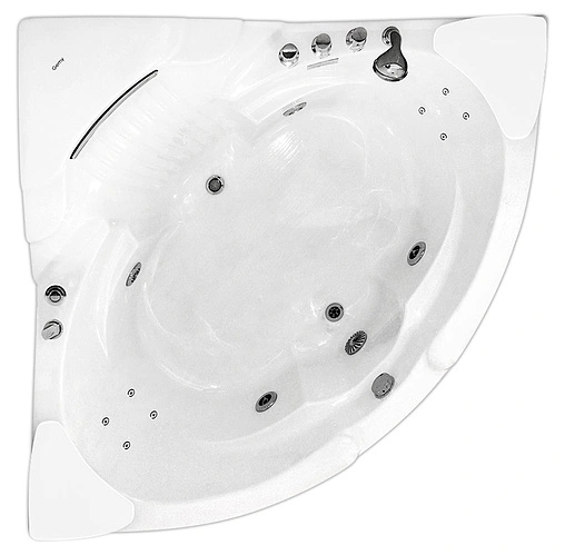 Ванна акриловая с гидромассажем Gemy 152x152 G9082 B